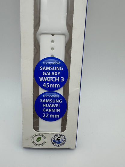 Bracelet IBROZ Samsung/Huawei SoftTouch 22mm blanc