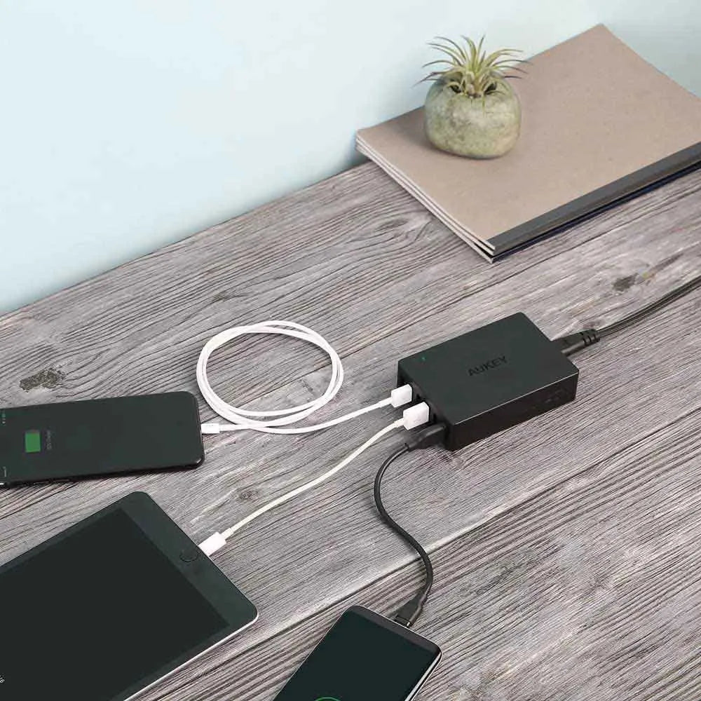 Aukey Chargeur mural USB Titan Series 60W