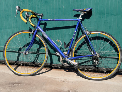 Vélo de Course Vintage LOOK – Bleu/Jaune – Occasion excellent État