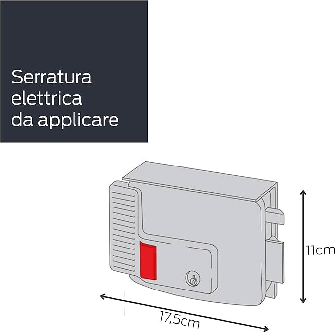 Verrou électrique - 12 V - Galvanisé - Cisa, argent, 11731601, 12V neuf