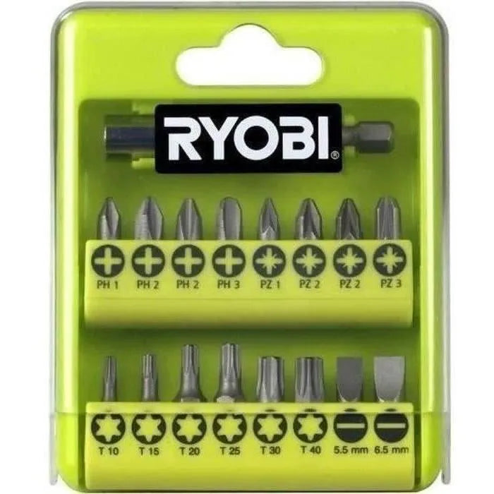 RYOBI Perceuse-visseuse sans fil 18V 50Nm Mandrin 13mm + 1 batterie + chargeur rapide + sac de transport + coffret de vissage