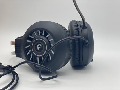 Casque de Jeu, Casque de Jeu Filaire stéréo 3,5 mm avec rétroéclairage Arc-en-Ciel RVB, Son Surround de Casque Professionnel et Microphone à réduction de Bruit, pour PS4 / Xbox One/Mac/PC (Noir)