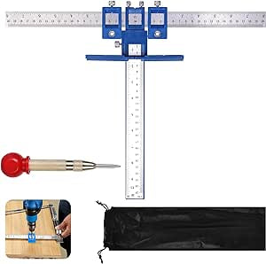 Gabarit Poignée de porte de cuisine réglable avec localisateurs de forets en métal neuf