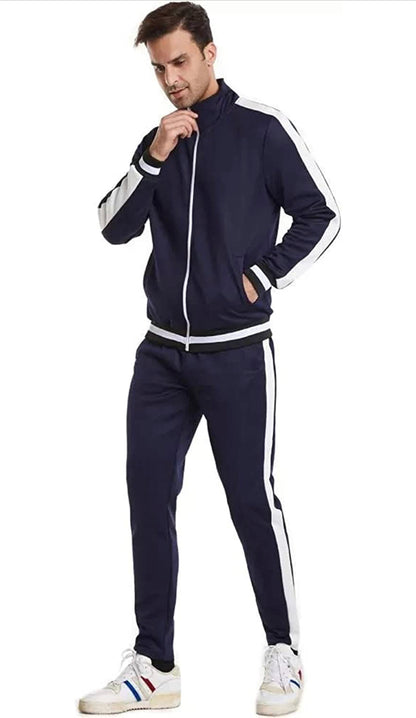 Survêtement en Polyester pour Hommes avec Corde de Serrage et Veste Zippée Neuve