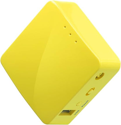 GL.iNet GL-MT300N-V2(Mango) Mini routeur WiFi VPN de Poche sans Fil Portable de Voyage - Point d'accès/Extender/WDS | OuvrirWrt | 2 Ports Ethernet | VPN OpenVPN/Wireguard | USB 2.0 | 128 Mo de RAM
