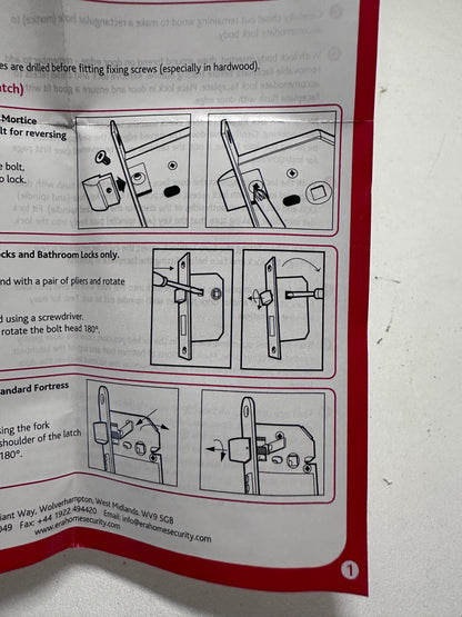 Era Serrure de Salle de Bain Effet Chrome 64 mm