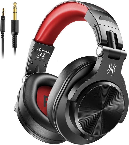 Casque Over Ear, Casque DJ avec câble, Casque HiFi Studio fermé professionnel avec port de partage pour batterie électrique Piano Guitare AMP Surveillance de l'enregistrement
