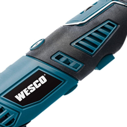 WESCO - WS3113KU.1 Kit d'outils rotatifs, 7 vitesses variables, 82 accessoires, 35 000 tr/min, arbre extensible, bloc sans clé, pour sculpter, polir, couper, graver