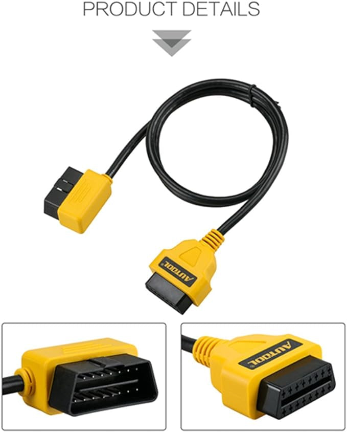 Câble d’extension OBD2 automobile mâle vers femelle neuf