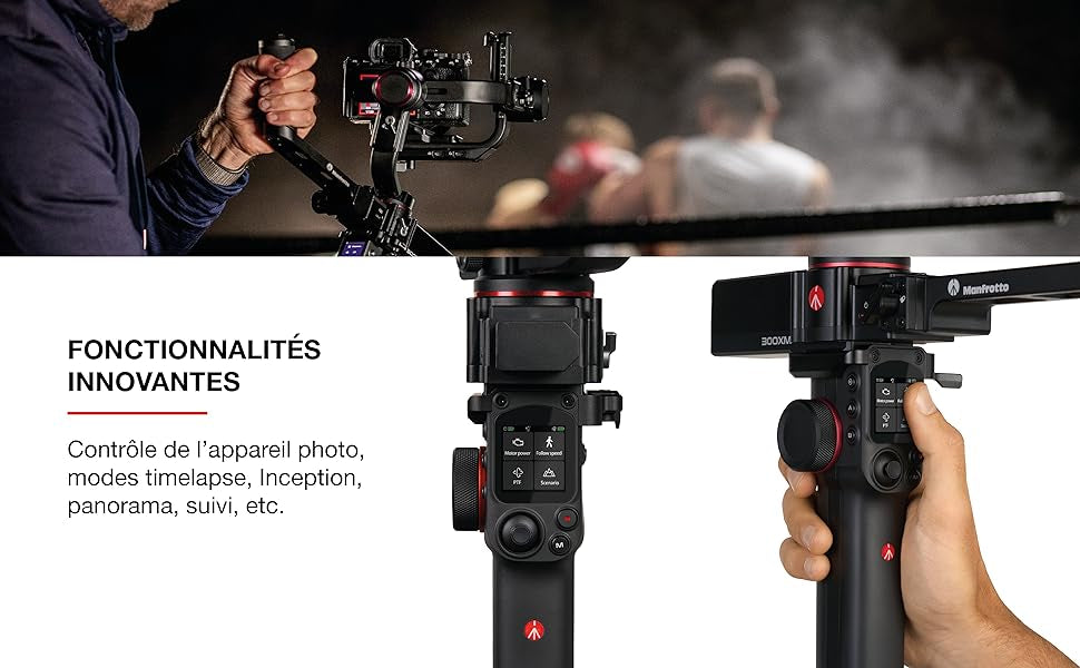 Stabilisateur Gimbal Professionnel sur 3 Axes pour Appareil Photo Compact Manfrotto neuf