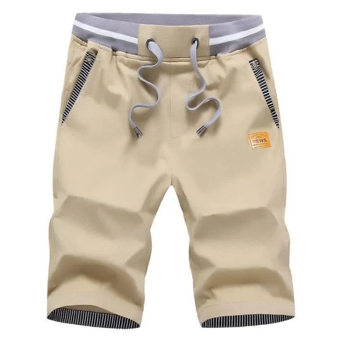 Bermuda homme,Bermuda Homme à cordon de serrage,Bermuda de jogging de sport-Bleu Foncé