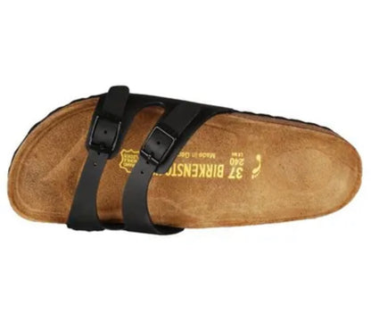 Birkenstock Ibiza Sandales à semelle en liège verni noir Taille 40 Neuves