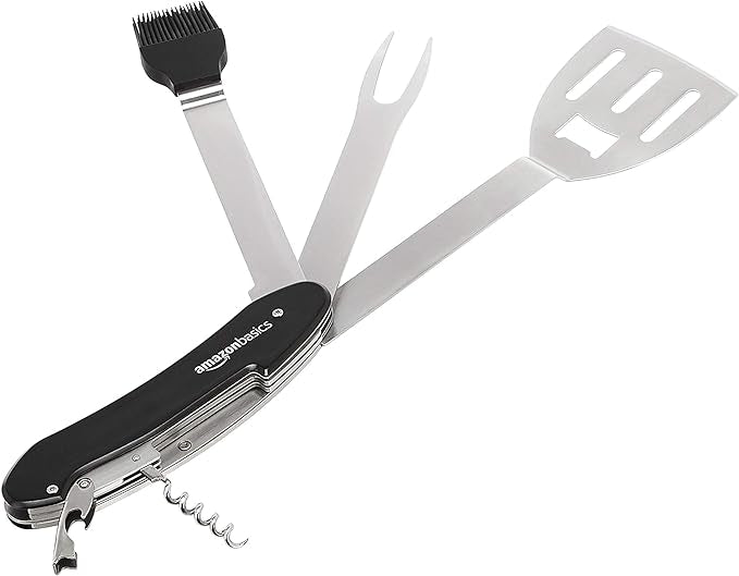 Basics Ustensile pliable 4 en 1 pour barbecue neuf