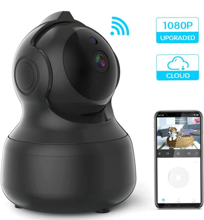 Caméra Surveillance WiFi 1080P IP sans Fil 2,4 G, Vision panoramique avec détection Mouvement neuve