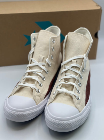 Converse - Chuck Taylor All Star - Baskets - Blanc cassé et rouge