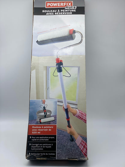 Rouleau de seringue de peinture extensible longue portée - décoration facile pour murs et plafonds intérieurs et extérieurs