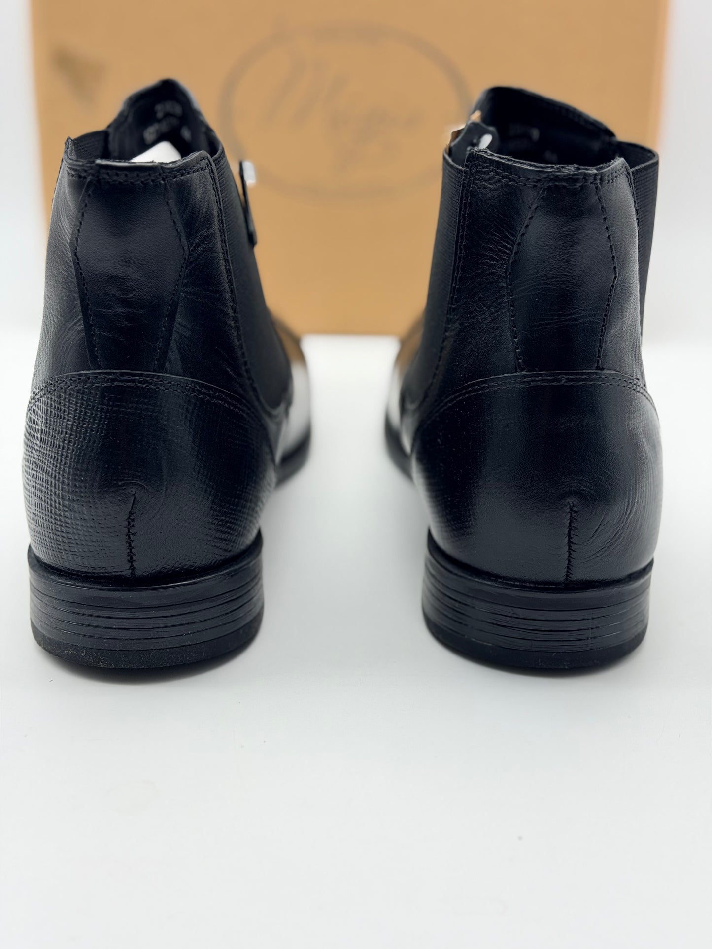 Bottines NOIR Homme motif Uni A enfiler