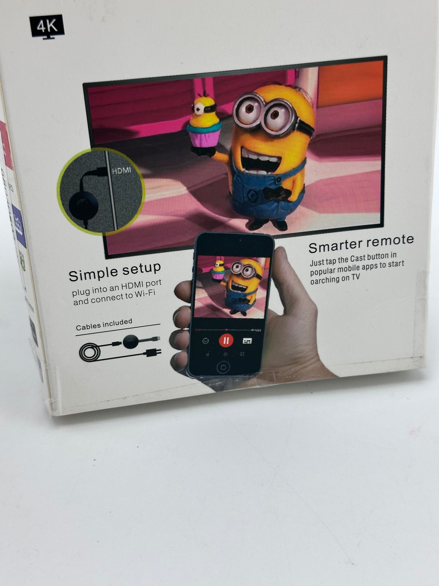 Miracast HDMI Dongle WiFi sans fil Affichage Dongle Adaptateur HDMI Écran Wifi sans fil pour ordinateur portable Android/iOS/Windows/Mac, Support Miracast, DLNA, Airplay