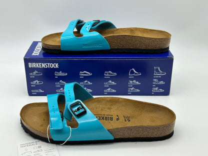 BIRKENSTOCK Ibiza Réglable Double Bandoulière Sandales Mer Bleu Taille 43 Et 42