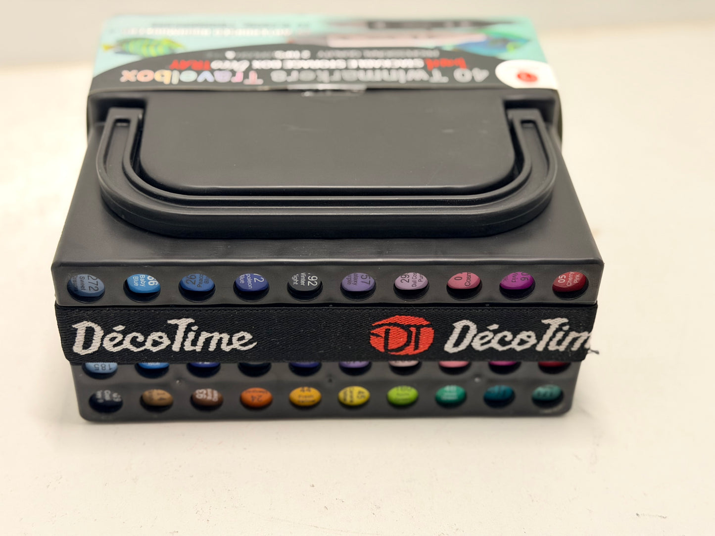 Lot de 40 marqueurs permanents à double pointe à alcool avec plateau de rangement pour adultes - Marqueurs de qualité artistique à séchage rapide - Pointe fine et pinceau pour dessin, mélange