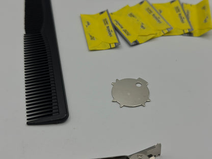 Ensemble de ciseaux de coiffure professionnels Ciseaux de coupe de cheveux de coiffeur Kit de ciseaux Cisailles en acier inoxydable de 6 pouces