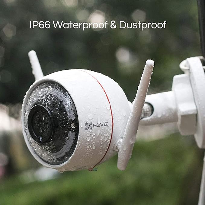 Caméra Surveillance WiFi Extérieure, Caméra WiFi Extérieure avec Alarme Sirène et Flash, 30m Vision