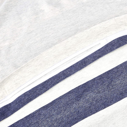 oreillers en jersey, paquet de 2, larges rayures-65 x 65 cm, marine