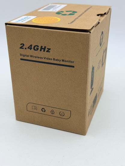 HelloBaby Babyphone HB32 Moniteur Vidéo sans Fil avec Appareil Photo Numérique, Camera Bebe Surveillance de la Température de Vision Nocturne et Système de Communication Bidirectionnelle