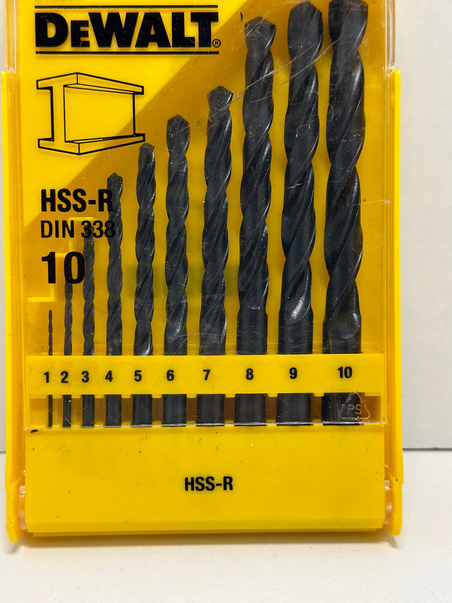 DeWalt - Série 338 HSS-R DIN Jobber Foret à métal (Lot de 10) Taille unique Multicolore