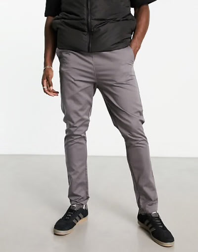 Le Breve - Pantalon chino à taille élastique - Anthracite