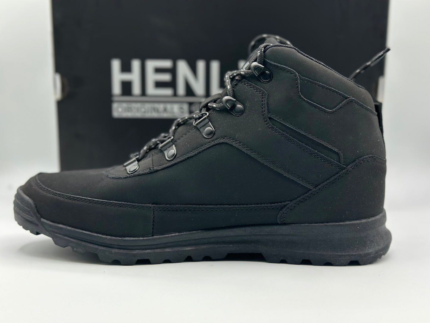 Henlys Chaussures de randonnée pour homme Noir