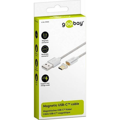 Goobay Câble Magnetic USB-A 2.0 / USB-C Gris
CÂBLE USB TYPE-A 2.0 VERS USB-C - MÂLE / MÂLE
