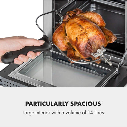 KLARSTEIN - Friteuse sans huile, Air fryer, 1700 W, technologie DuoHeating, volume de 14L