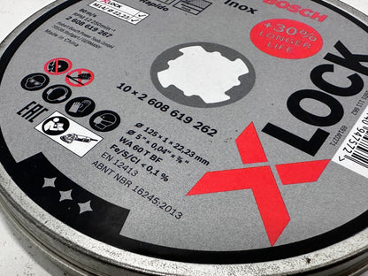 Disque à tronçonner droits X-LOCK 125x22,23x1 (x10) Standard for inox | 2608619267 - Bosch