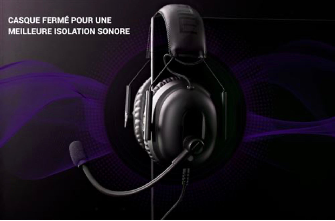 Casque Gamer Millenium MH3 Noir neuf