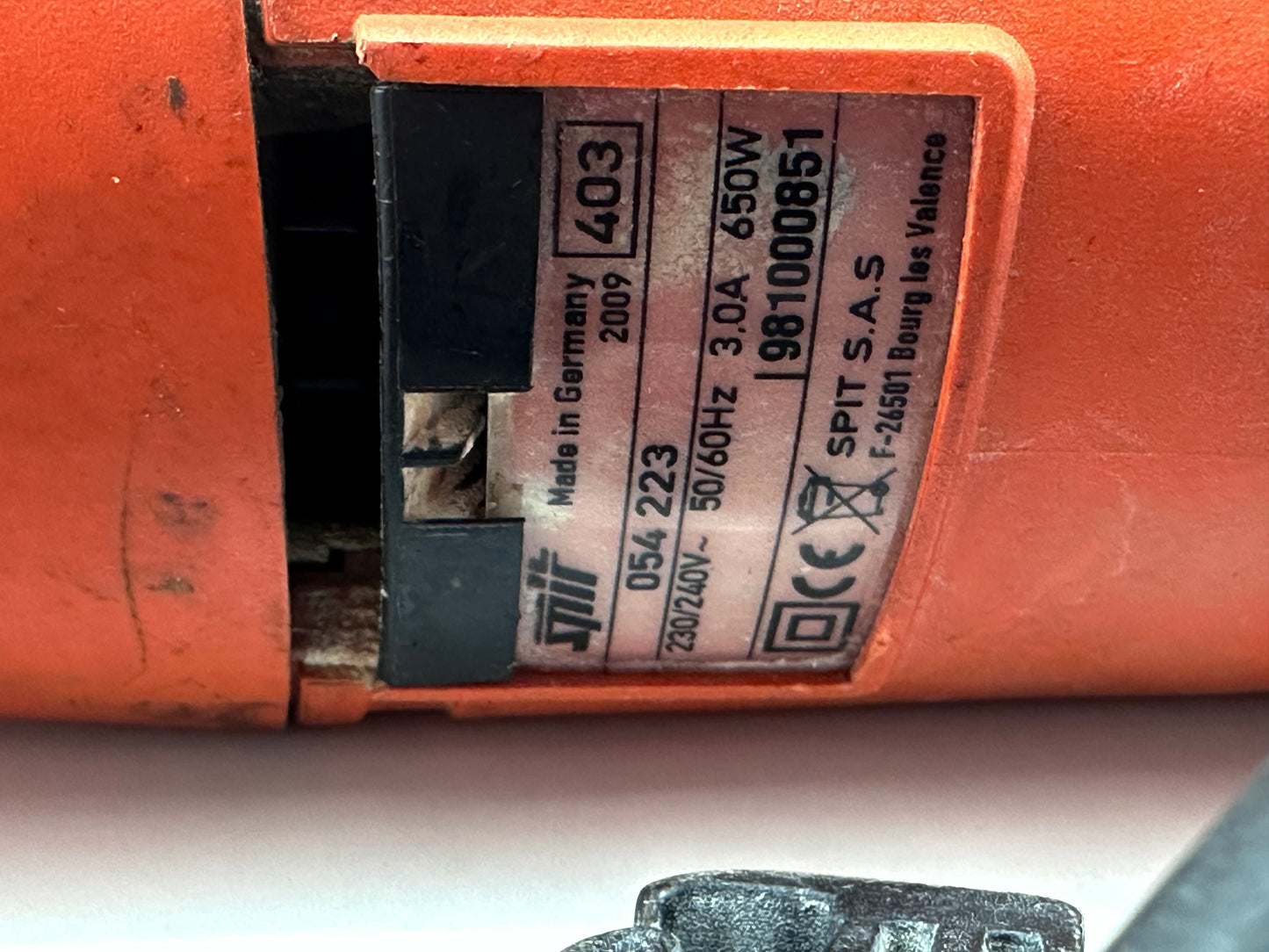 SPIT320
PERFORATEUR SPIT 320 SDS parfait état