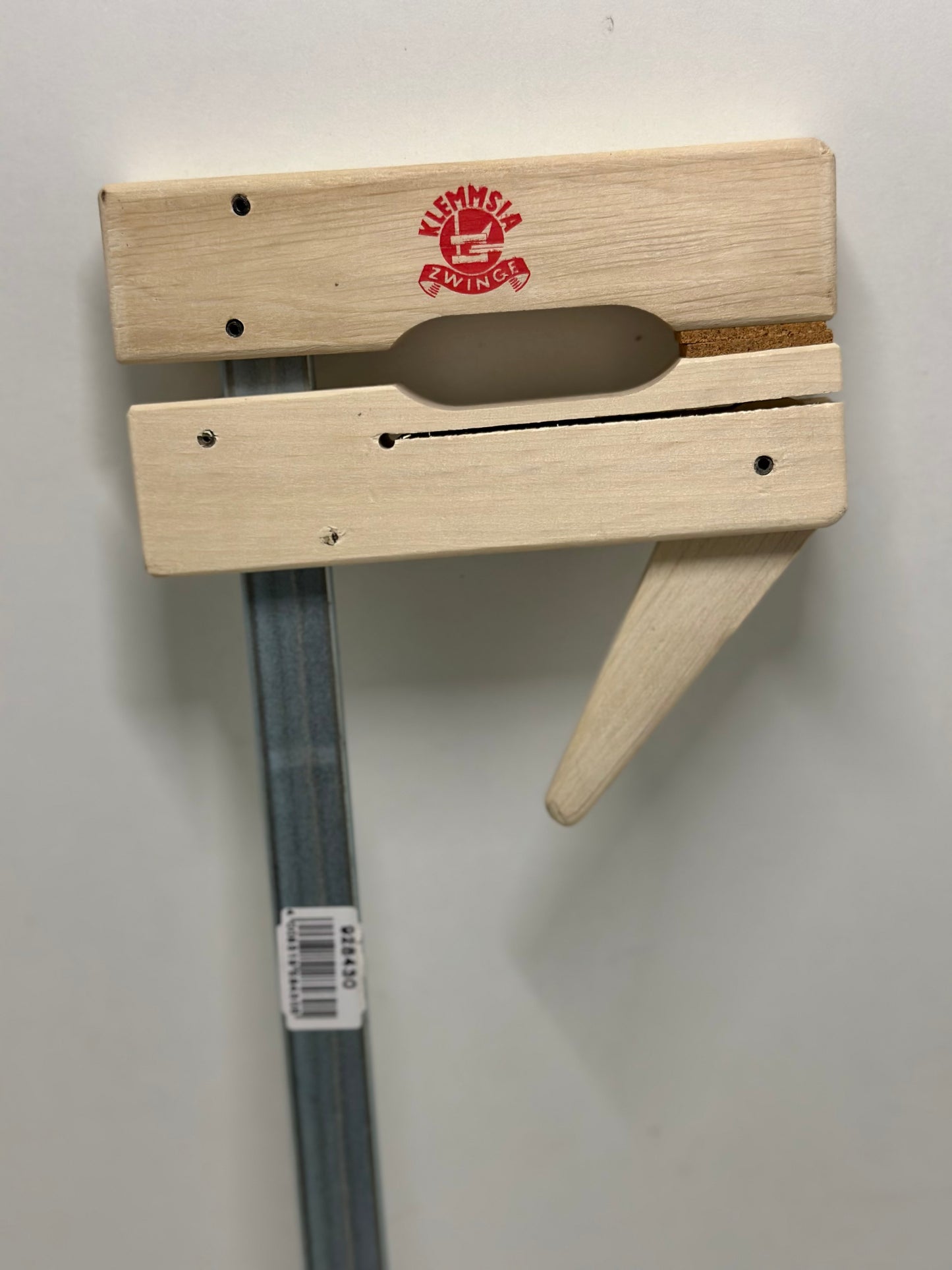 kwb Serre-joint en bois 300x110 avec surfaces en liège, largeur de serrage 300 mm, profondeur de serrage 110 mm, finition sans points de pression, serre-joint à serrage rapide pour maintenir