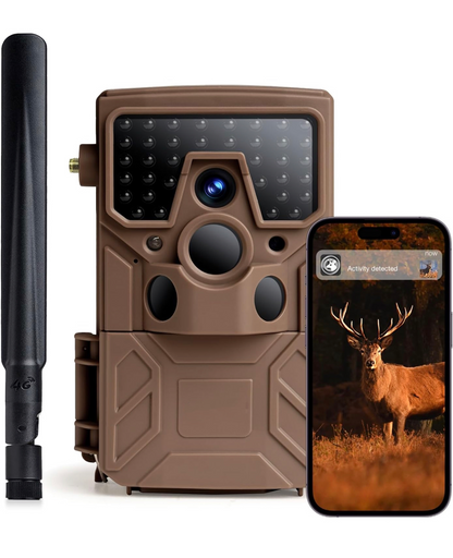 iZEEKER Caméra de Chasse 4G LTE, Caméra Chasse 2K avec 940 nm LED Invisibles, Alerte en Temps réel Grand Angle 120 ° Temps de déclenchement 0,1 s IP66 étanche avec Carte SIM et Carte SD 32 Go [Classe énergétique A+++]
