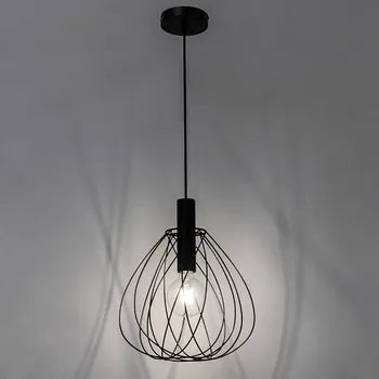 Suspension Merone, acier, noir, Diam.32 cm INSPIRE, E27 neuve