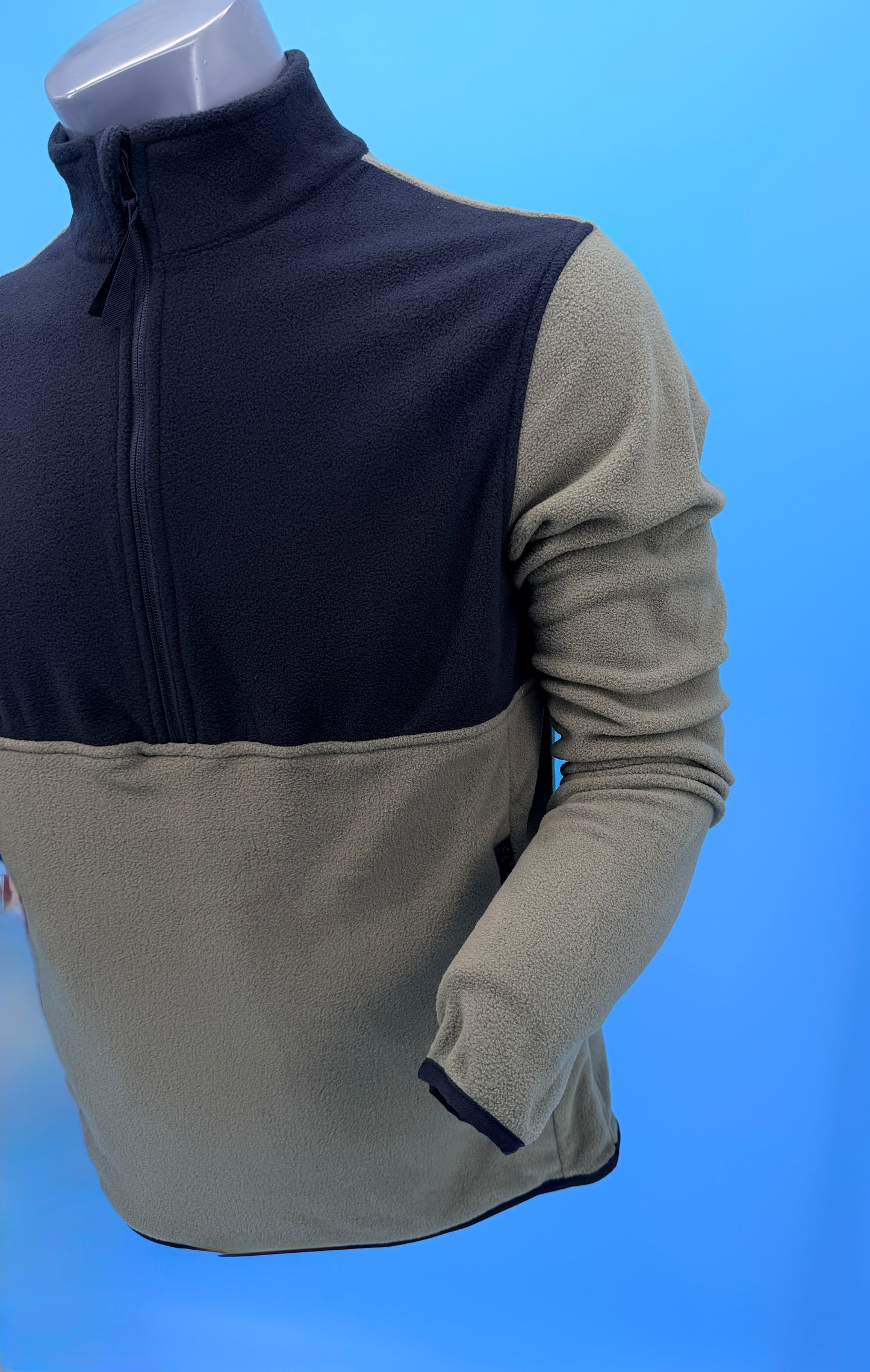 JACK & JONES
Sweat à Capuche mi-zip Homme Flame, olive poussière