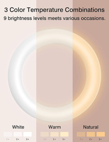 Perche Selfie Ring Light avec Trépied LED Lumière Anneau avec télécommande 3 Modes et 3 Luminosité Réglable Rotation 360° pour Tiktok, Maquillage, Youtube et Vlog pour iPhone & Android Phone