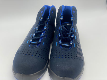 Uvex Baskets de Securite - Chaussure de Travail Montante Perforée - Homme Bleu - Antidérapante - Embout de Protection des Orteils taille 44