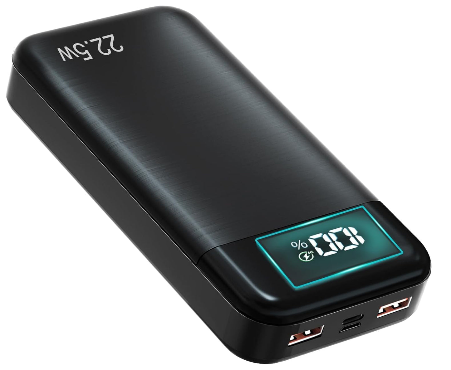 Power Bank 27,000mAh Recharge Rapide Batterie Externe 3A USB C Chargeur Portable avec écran LCD, 3 Sorties et 2 entrées Compatible avec téléphone, tablettes