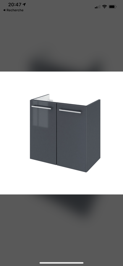 Meuble de salle de bains simple vasque 1.60 x H.58 x P.35 cm