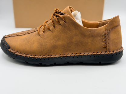 Chaussures en cuir décontractées pour hommes Mocassins athlétiques légers Chaussures à enfiler à la mode