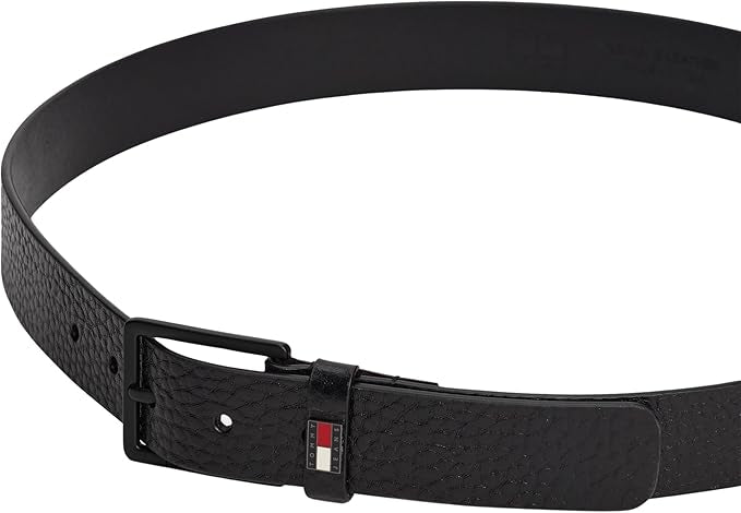 Tommy Jeans Ceinture Homme Elevated Flag 3,5 cm Cuir