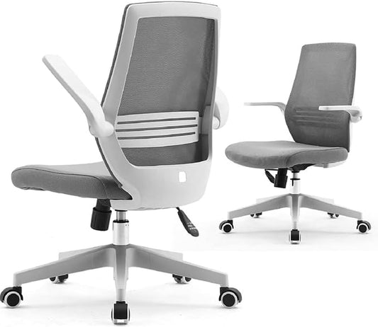Chaise de Bureau rotative à 360 °, Siege de Bureau Ergonomique en Maille avec Support Lombaire Confortable