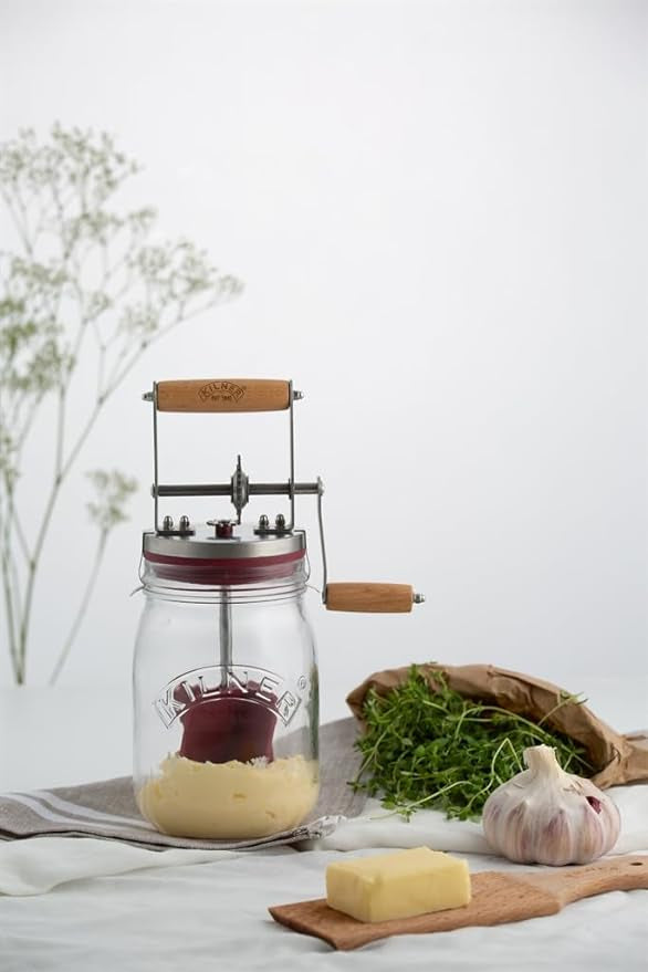 Kilner Baratte à beurre 1L en verre en parfait état