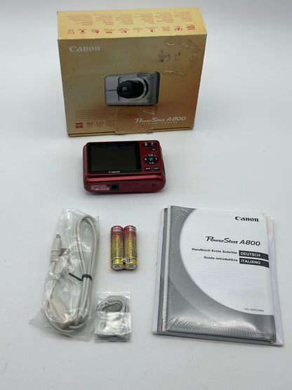 Appareil photo Canon PowerShot A800 Rouge