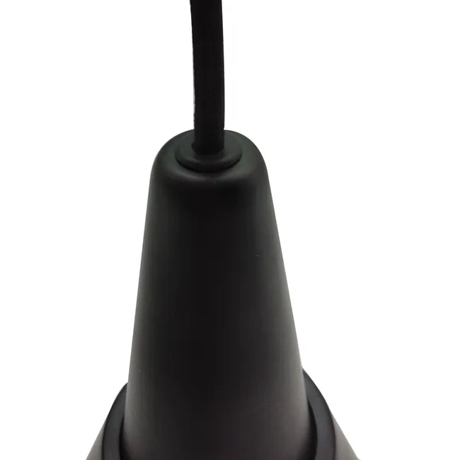 Suspension Mazugi, acrylique, noir, Diam.12 cm INSPIRE, E27